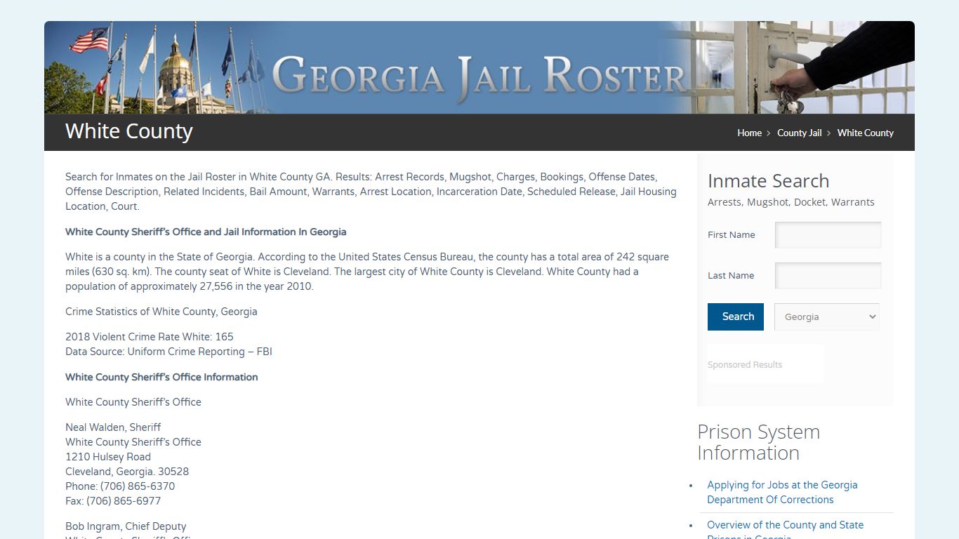 White County | Georgia Jail Inmate Search